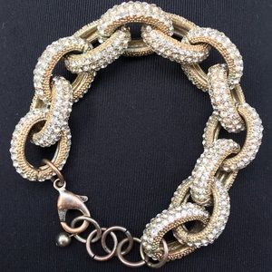 Gold chunky chain bracelet